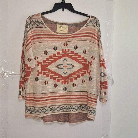 Natural Reflections Women's Top Southwestern Aztec Native American Design XL - Picture 1 of 10